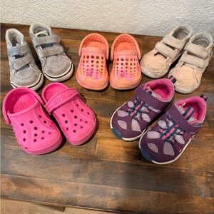 Toddler Shoe Bundle Vans Merrell Crocs
